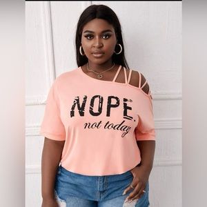 Graphic asymmetric Tshirt